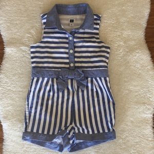 Toddler Girls Janie and Jack Chambray Romper